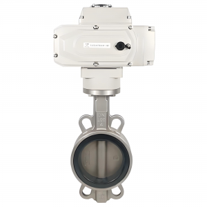 對(duì)夾式電動(dòng)蝶閥D971X-16P DN80電動(dòng)閥門(mén)裝置